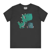 Cute Dinosaur Graphic Design Black T-shirt product type